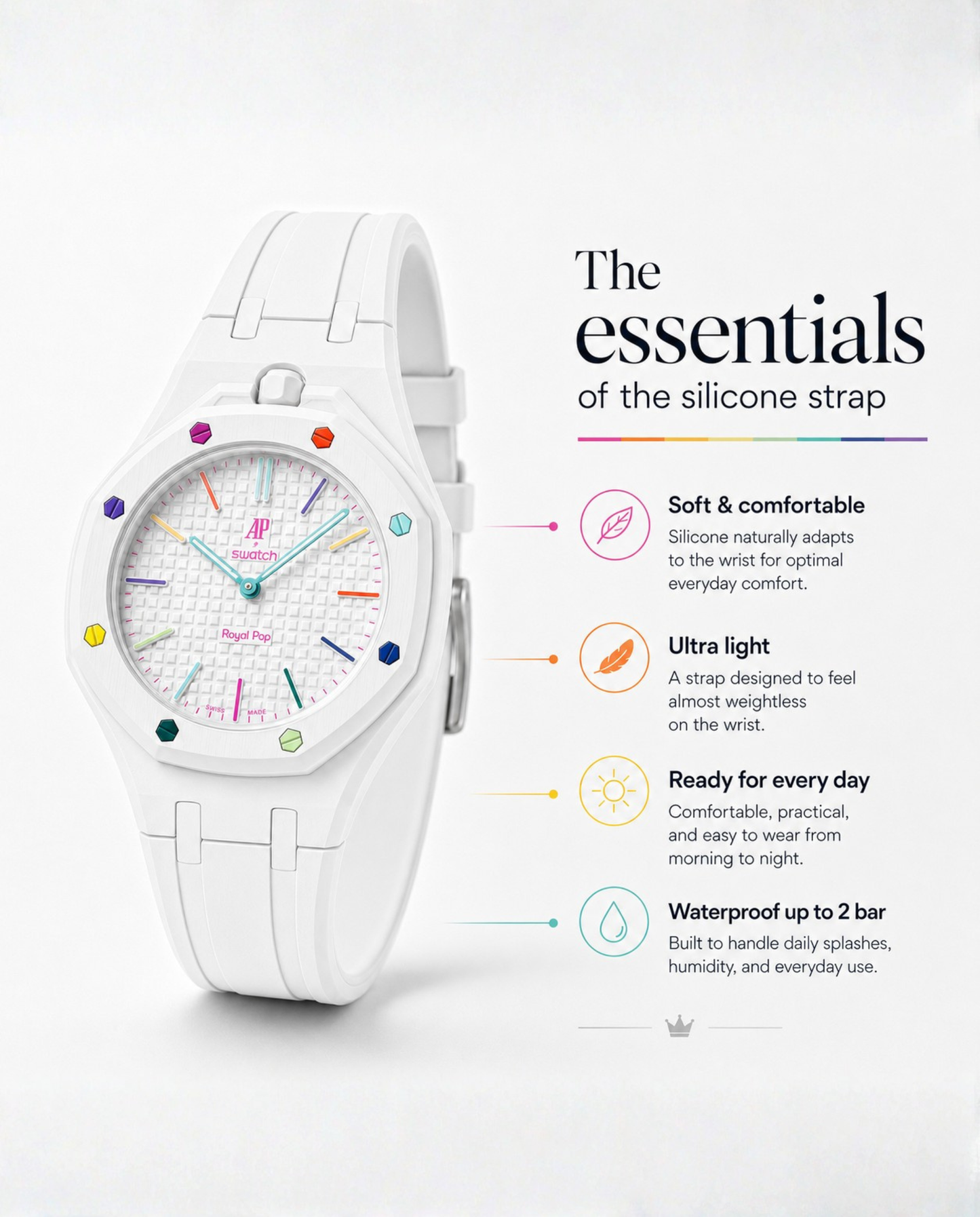 Royal Pop Silicone Bracelet - LAN BA | CONTRAST
